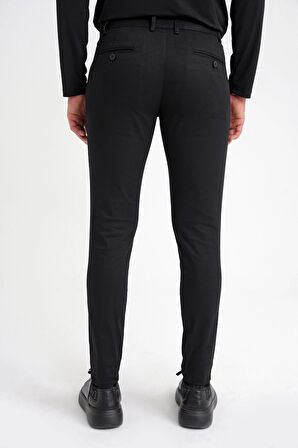 P 1124  PANTOLON Slim SİYAH CASUAL