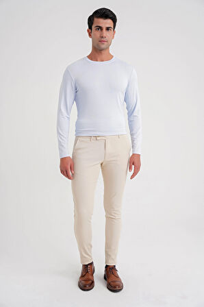 P 1124  PANTOLON Slim BEJ CASUAL