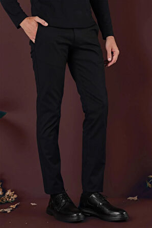 P 1125 Slim Fit Siyah Spor Pantolon