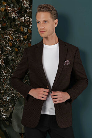 C 650 Slim Fit Kahve Spor Ceket