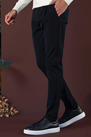 P 1131 Slim Fit Lacivert Spor Pantolon