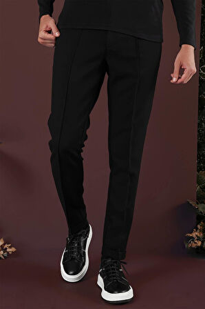 P 1130 Slim Fit Siyah Spor Pantolon