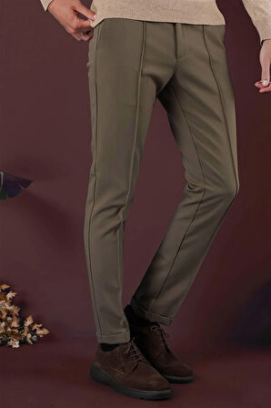 P 1130 Slim Fit Bej Spor Pantolon