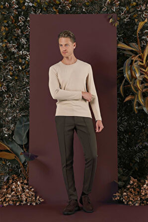 P 1130 Slim Fit Haki Spor Pantolon