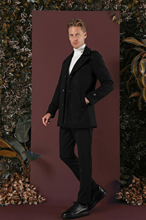 KA 078 Slim Fit Siyah Spor Kaban