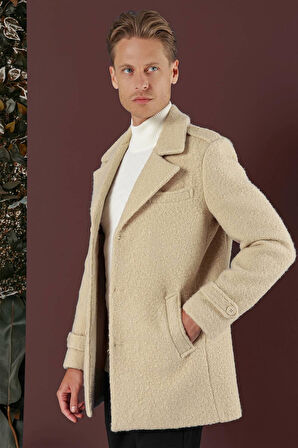 KA 078 Slim Fit Bej Spor Kaban