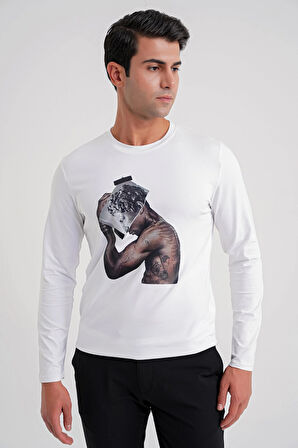 TS 862 T-SHIRT  BEYAZ KLASİK