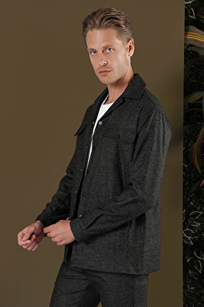 G 1560 Slim Fit Siyah Klasik Gömlek