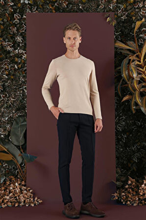 P 1130 Slim Fit Lacivert Spor Pantolon