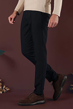 P 1130 Slim Fit Lacivert Spor Pantolon