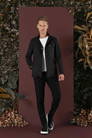 KA 080 Slim Fit Siyah Spor Kaban