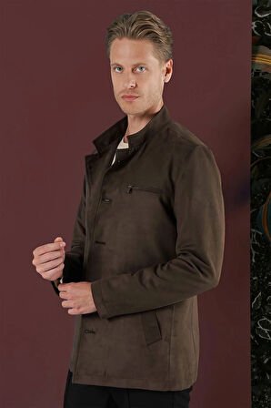 KA 080 Slim Fit Kahve Spor Kaban