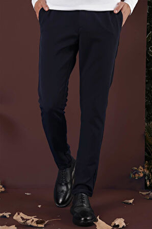 P 1135 Slim Fit Lacivert Spor Pantolon