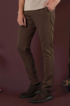 P 1135 Slim Fit Tütün Spor Pantolon