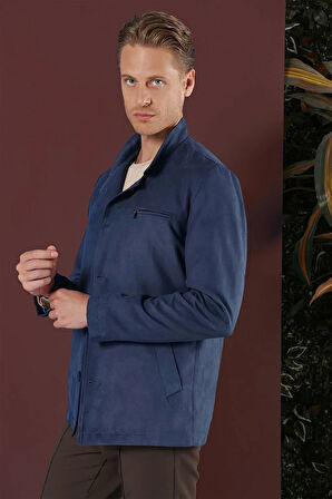 KA 080 Slim Fit Havacı Mavi Spor Kaban