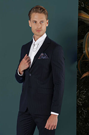 C 652 Slim Fit Lacivert Spor Ceket