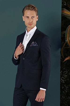 C 652 Slim Fit Lacivert Spor Ceket