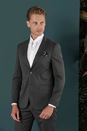 C 652 Slim Fit Füme Spor Ceket