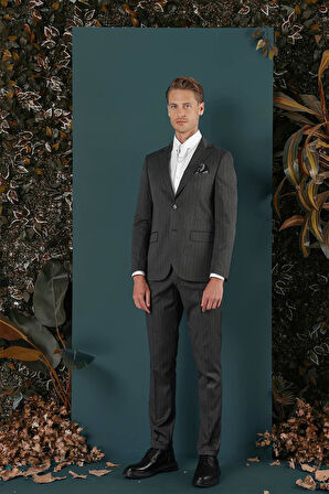 C 652 Slim Fit Füme Spor Ceket