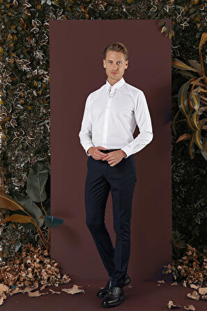 P 1134 Slim Fit Lacivert Spor Pantolon