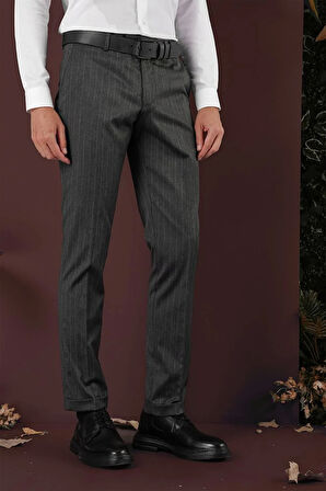 P 1134 Slim Fit Füme Spor Pantolon
