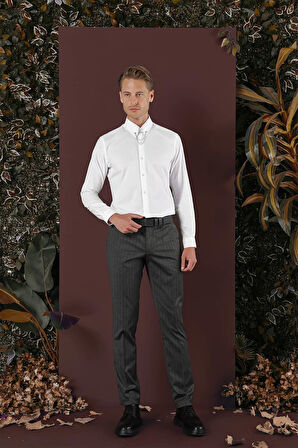 P 1134 Slim Fit Füme Spor Pantolon