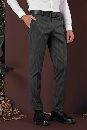 P 1134 Slim Fit Füme Spor Pantolon