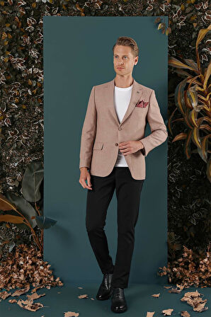 C 656 Slim Fit Tütün Spor Ceket