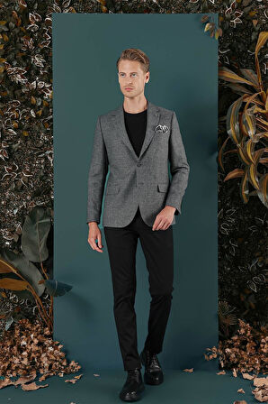 C 656 Slim Fit Füme Spor Ceket