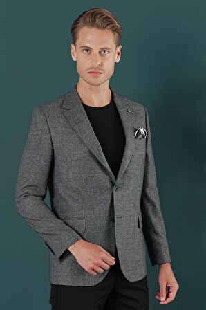 C 656 Slim Fit Füme Spor Ceket