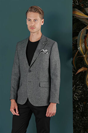 C 656 Slim Fit Füme Spor Ceket