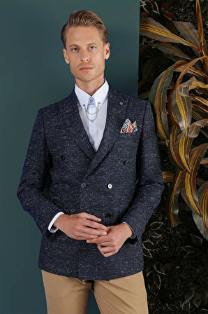 C 654 Slim Fit Lacivert Spor Ceket