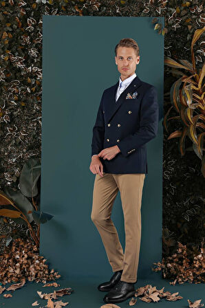 C 657 Slim Fit Lacivert Spor Ceket