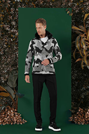 01 Slim Fit Siyah Spor Kaban