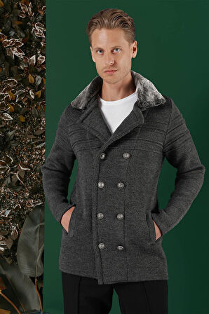 02 Slim Fit Antrasit Spor Kaban