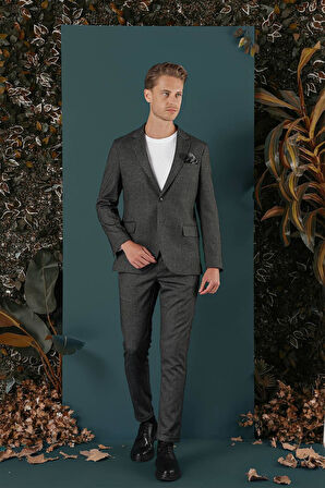 C 658 Slim Fit Siyah Spor Ceket