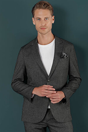 C 658 Slim Fit Siyah Spor Ceket