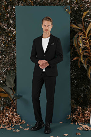 C 659 Slim Fit Siyah Spor Ceket