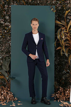 C 659 Slim Fit Lacivert Spor Ceket