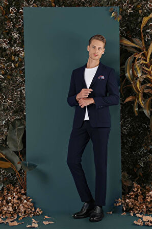 C 659 Slim Fit Lacivert Spor Ceket