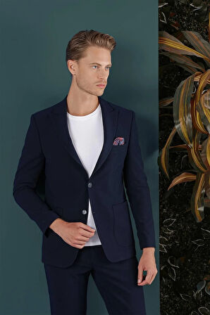 C 659 Slim Fit Lacivert Spor Ceket