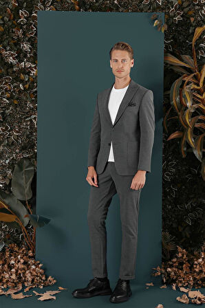 C 659 Slim Fit Antrasit Spor Ceket