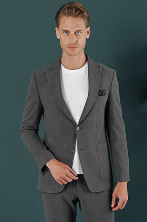 C 659 Slim Fit Antrasit Spor Ceket