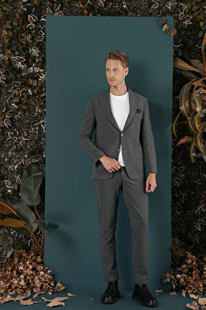 C 659 Slim Fit Antrasit Spor Ceket