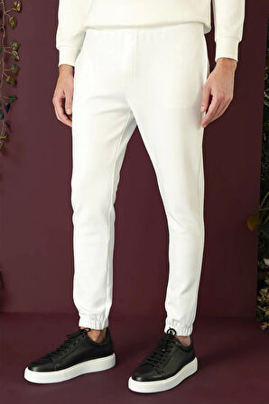 P 1140 Slim Fit Ekru Spor Pantolon