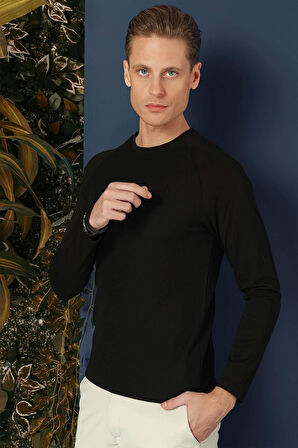 TS 872 Slim Fit Siyah Spor T-Shirt