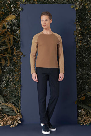 TS 872 Slim Fit Cappucino Spor T-Shirt