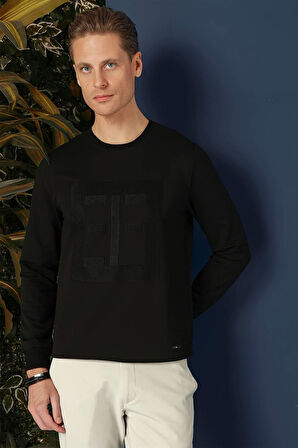 TS 873 Slim Fit Siyah Spor T-Shirt