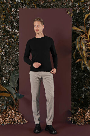 P 1134 Slim Fit Bej Spor Pantolon