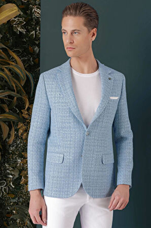 C 660 Slim Fit Mavi Spor Ceket